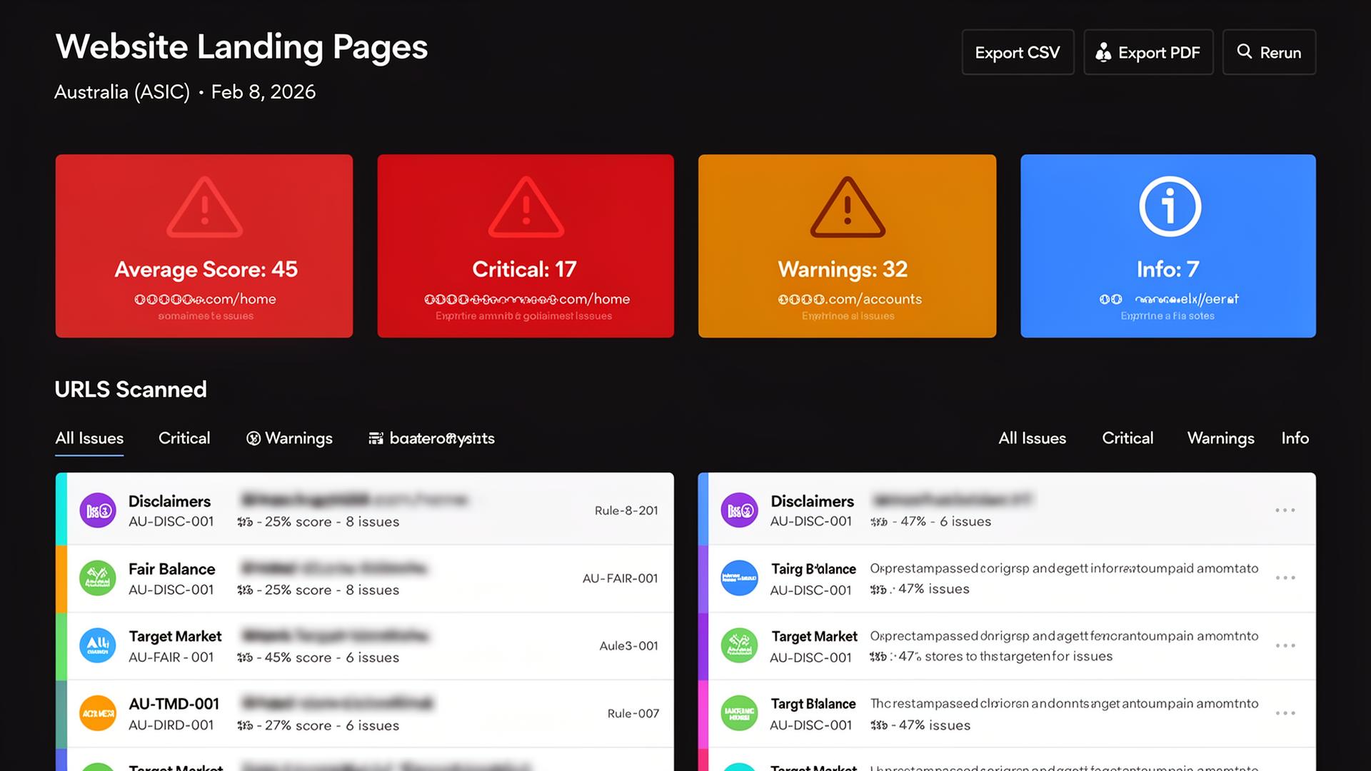Ugs App ComplianceCheck - Financial Services Website Compliance Auditing